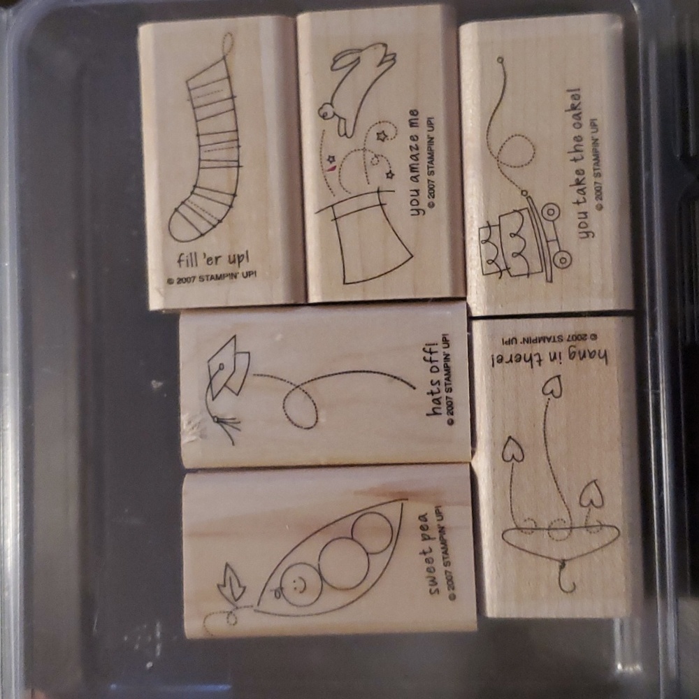 NWOT Stampin up!  Set of 2007 retired stamps